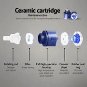 SportZone.co.nz Furniture > Bathroom > Shower Heads & Screens Cefito 9'' Rain Shower Head Set Handheld Round High Pressure Twins Tap Chrome Cefito 9'' Rain Shower Head Set Handheld Round High Pressure Twins Tap Chrome