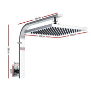 SportZone.co.nz Home & Garden > Bathroom Accessories Cefito 8'' Rain Shower Head Wall Arm Square High Pressure Chrome Cefito 8'' Rain Shower Head Wall Arm Square High Pressure Chrome
