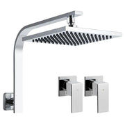 SportZone.co.nz Home & Garden > Bathroom Accessories Cefito 8'' Rain Shower Head Wall Arm Square High Pressure Twins Tap Chrome Cefito 8'' Rain Shower Head Wall Arm Square High Pressure Twins Tap Chrome