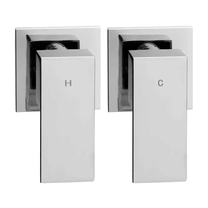 SportZone.co.nz Home & Garden > Bathroom Accessories Cefito 8'' Rain Shower Head Wall Arm Square High Pressure Twins Tap Chrome Cefito 8'' Rain Shower Head Wall Arm Square High Pressure Twins Tap Chrome