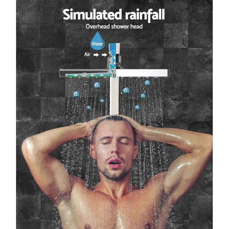 SportZone.co.nz Home & Garden > Bathroom Accessories Cefito 8'' Rain Shower Head Wall Arm Square High Pressure Twins Tap Chrome Cefito 8'' Rain Shower Head Wall Arm Square High Pressure Twins Tap Chrome