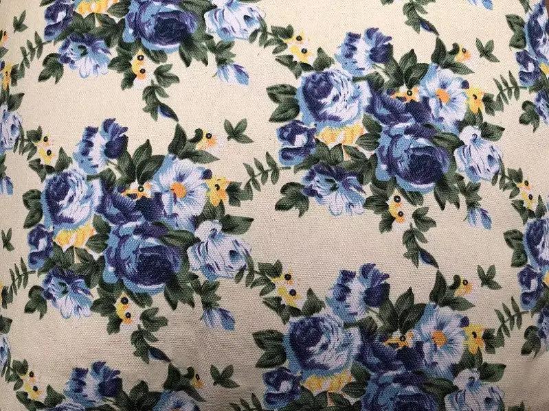Cushion Pad Seat Set High Quality For Hanging Basket Chair - Blue Floral by dealonline.co.nz