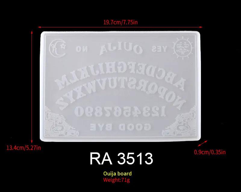 Oujia Board Moulds and Planchette Resin Moulds, Gothic Epoxy Resin Silicone Moulds for Ouija Board Game, Pendant, Resin Crafts by Resin Art NZ