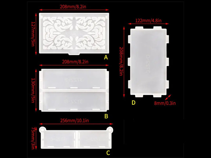 Jewelry Storage Moulds Set for DIY Craft and Resin Art - 03 by Resin Art NZ