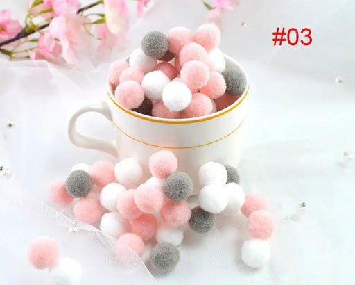Assorted Pompoms Multicolor Arts and Crafts Pom Poms Balls for DIY Art Creative Crafts Decorations by Resin Art NZ