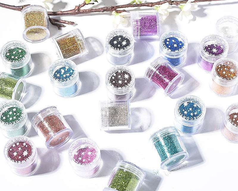22 Colour Fine Glitter 10g per bag by Resin Art NZ