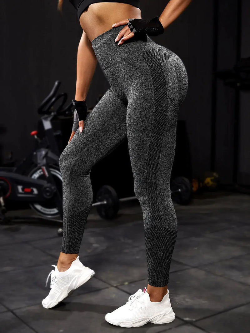 High Waist thin Feel Hip Lifting Quick-Dry Yoga Pants by Mead's Supply & Equipment Outfitters limited