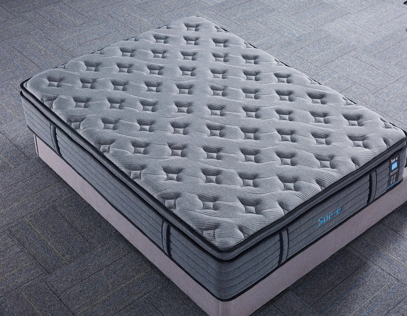 'Comfortably' 7 zones pocket spring mattress with memory foam Double Size by sue-e furniture
