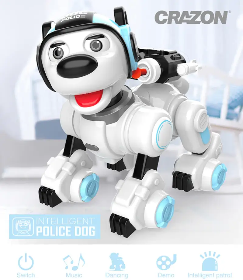 RC Smart Dog Patrol Dance Sing Shooting RC Robot Toy Gift by dealonline.co.nz