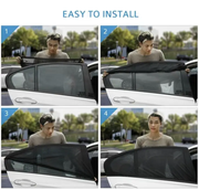 4pcs/set Car Front & Rear Side Window Sun Shade Cover Visor Mesh Shield Sunshade by dealonline.co.nz