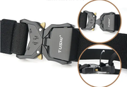 Tactical Belt Military Hiking Nylon Web Rigger Work Belts Heavy-Duty Quick-Relea by dealonline.co.nz