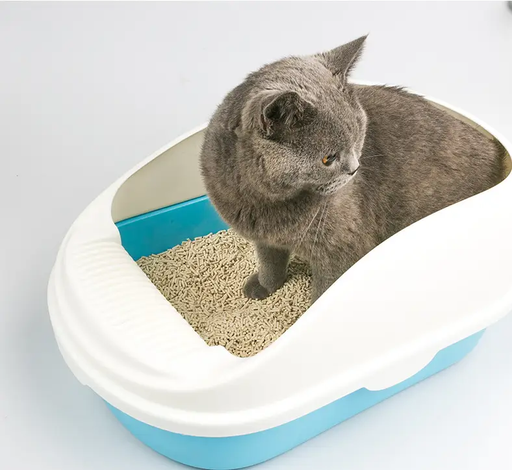Cat Kitty Litter Tray with Scoop by dealonline.co.nz