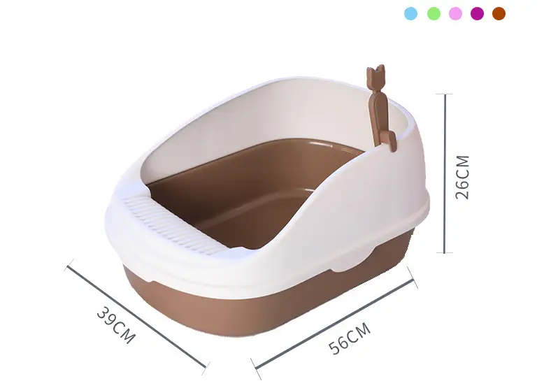 Cat Kitty Litter Tray with Scoop by dealonline.co.nz