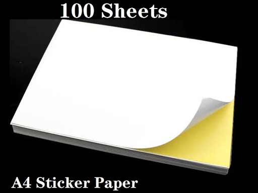100 sheets matte white labels self adhesive sticky a4 printer paper by dealonline.co.nz
