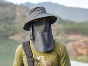 9073GREY Sun HatS Wide Brim Bucket Outdoor Fishing Hiking Cap UV Protection by dealonline.co.nz