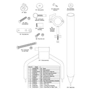 Kilwell Sports Ltd Spare Parts Slimline Outrigger Base - Spare Parts for SOB42 Slimline Outrigger Base - Spare Parts for SOB42