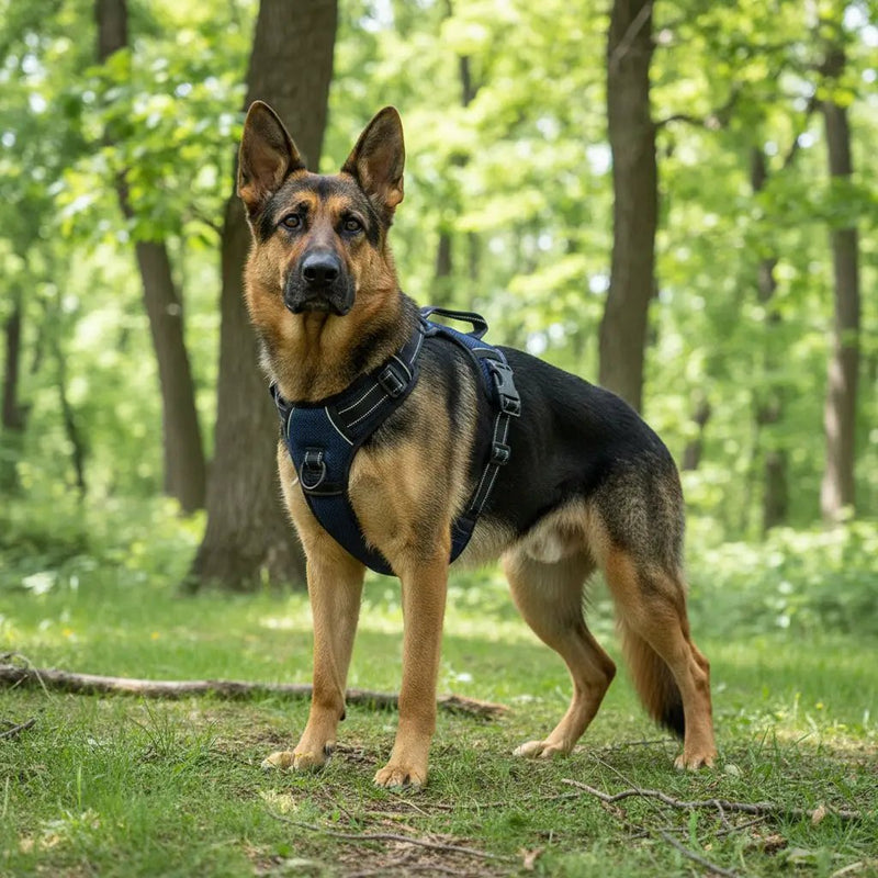 Dog Harness Set Pet Adjustable Chest Strap Walking Collar Vest by dealonline.co.nz