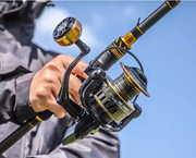 HE7000 Metal Spinning Fishing Reel Left/Right Retrieve 5.2:1 12 Ball Bearings by dealonline.co.nz