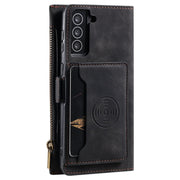 Samsung S21 Case Wallet Zipper - Black by salelink.co.nz
