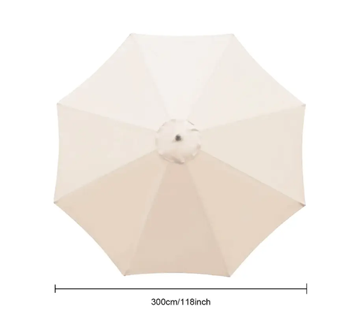 5 Colours 2.7M Parasol Replacement Cloth Round Garden Umbrella Cover For 8-Arm by dealonline.co.nz