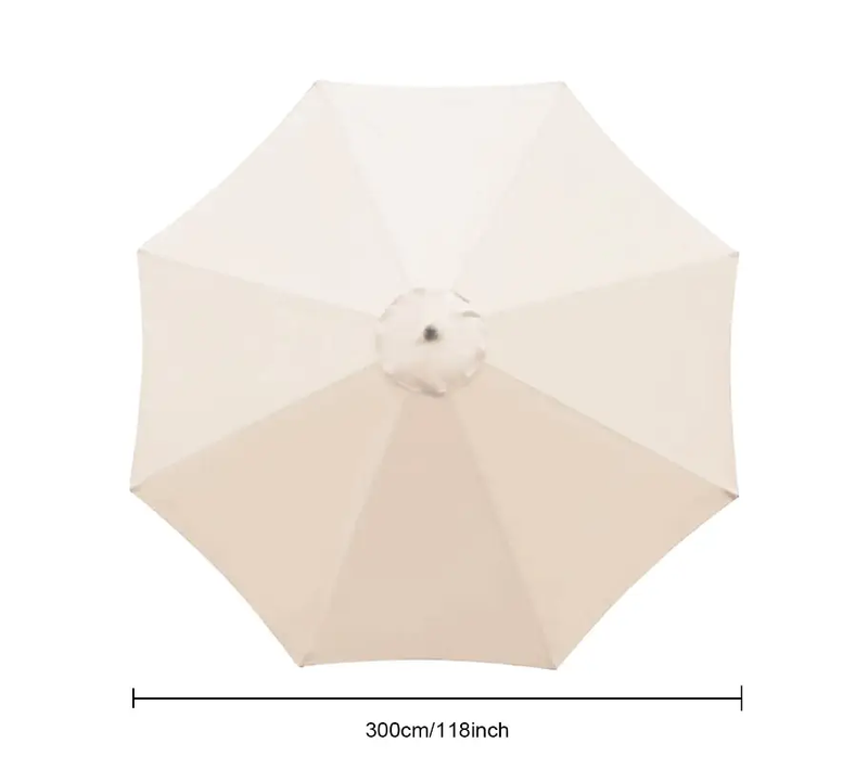 5 Colour 3M/8-Arm Parasol Replacement Cloth Round Garden Umbrella Cover by dealonline.co.nz