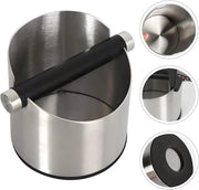 Coffee Knock Box Espresso Grinds Waste Container Tamper Bin Stainless Steel by salelink.co.nz
