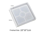 Holographics Coaster Moulds - Round/Square/Hexagonal by Resin Art NZ