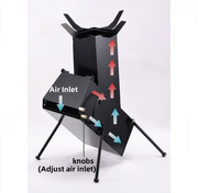 Rocket Stove 34x25x49cm by salelink.co.nz