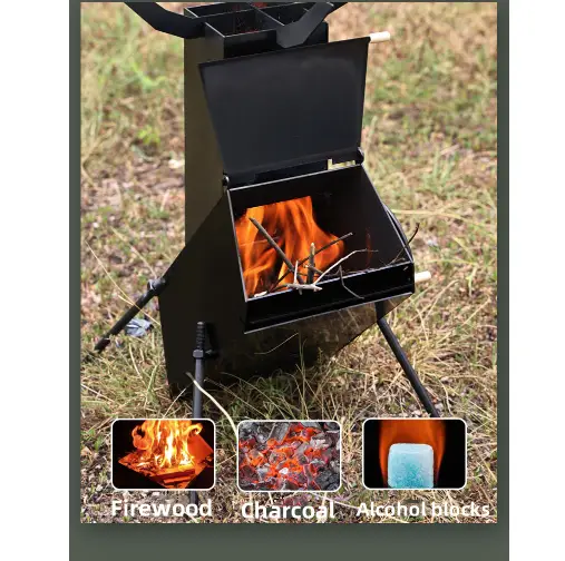 Rocket Stove 34x25x49cm by salelink.co.nz