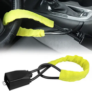 Steering Wheel Lock Seat Belt Lock Universal Anti Theft Car Device Yellow by salelink.co.nz