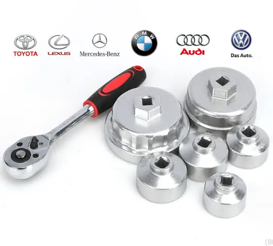10PCS Oil Filter Cap Wrench Tool Set by salelink.co.nz