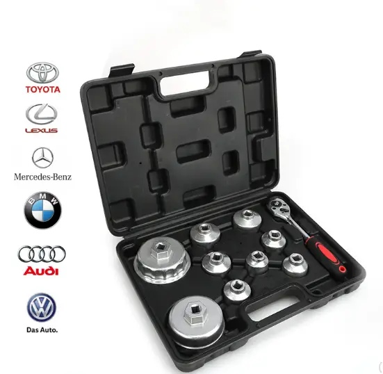 10PCS Oil Filter Cap Wrench Tool Set by salelink.co.nz