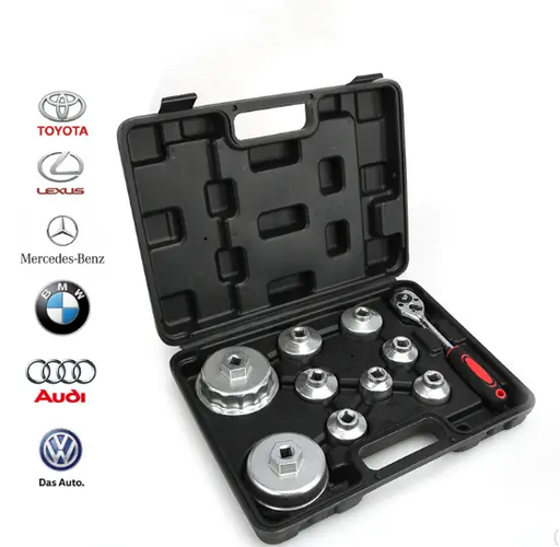 10PCS Oil Filter Cap Wrench Tool Set by salelink.co.nz