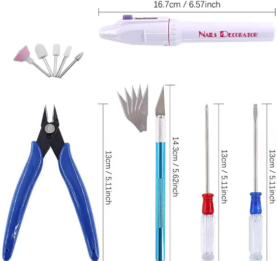 55Pcs Professional Modeler Basic Tools Craft Set by salelink.co.nz