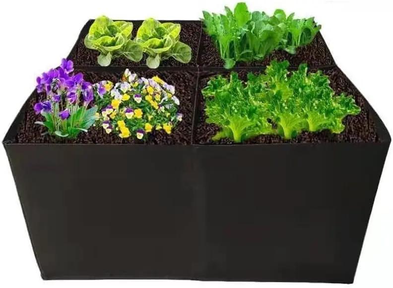 60x60x30CM Vegetable Planting Bag Fabric Raised Bed Garden Plant Flower Grow Bag by salelink.co.nz