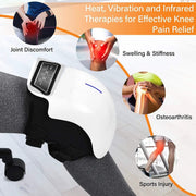 Knee Massager Heating Pad Infrared Heat Vibration Knee Pain Relief by salelink.co.nz