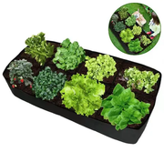 180x90x30cm Extra Large Fabric Raised Bed Garden Plant Flower Grow Bag by salelink.co.nz