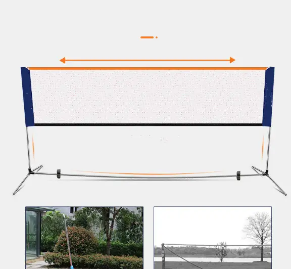 Portable Badminton Net Set 6.1m + Balls by salelink.co.nz