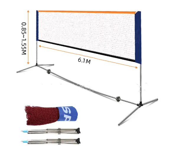Portable Badminton Net Set 6.1m + Balls by salelink.co.nz