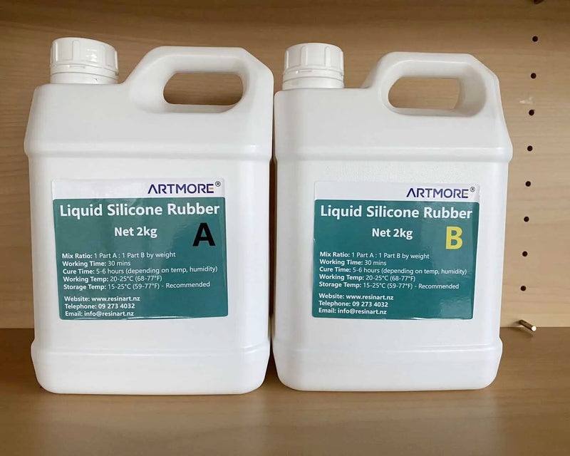 Shore A 20 - RTV Addition Cure Liquid Silicone Rubber - Mould Making - 4kg by Resin Art NZ