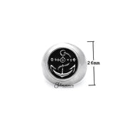 Stainless Steel Anchor Casting Men's Rings by Glitters