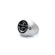 Stainless Steel Anchor Casting Men's Rings by Glitters