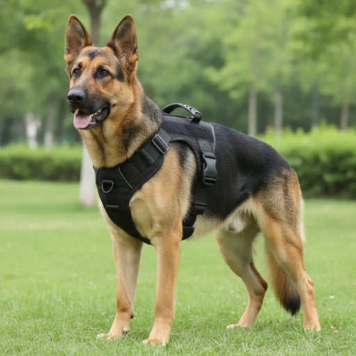 Tactical Dog Harness Training Walking Collar Vest Pet Adjustable Chest Strap by dealonline.co.nz