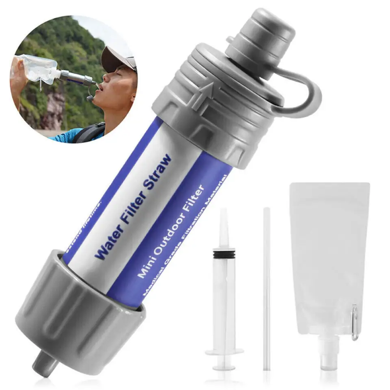Portable Camping Hiking Mini Water Filter Straw Purifier by salelink.co.nz
