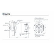 Maxtek Marine 18cc Hydraulic Steering Helm Front Mount, Rugged Autopilot Ready For Commercial And Recreational Boats by Absolute Marine