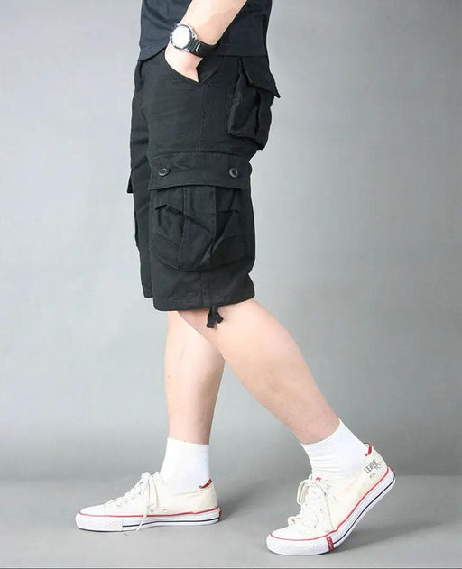 Cargo Short 1/2 Pants Outdoor Solid Color Work Short Multi-pocket Hiking Camping by dealonline.co.nz