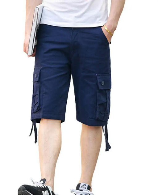 Cargo Short 1/2 Pants Outdoor Solid Color Work Short Multi-pocket Hiking Camping by dealonline.co.nz