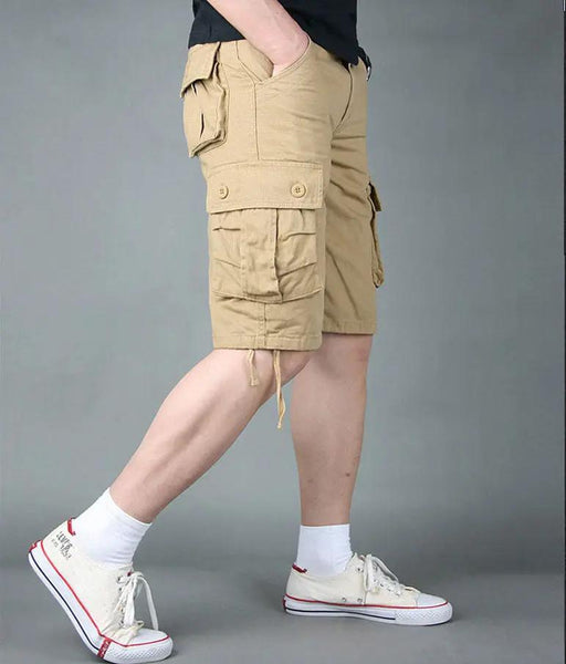 Cargo Short 1/2 Pants Outdoor Solid Color Work Short Multi-pocket Hiking Camping by dealonline.co.nz