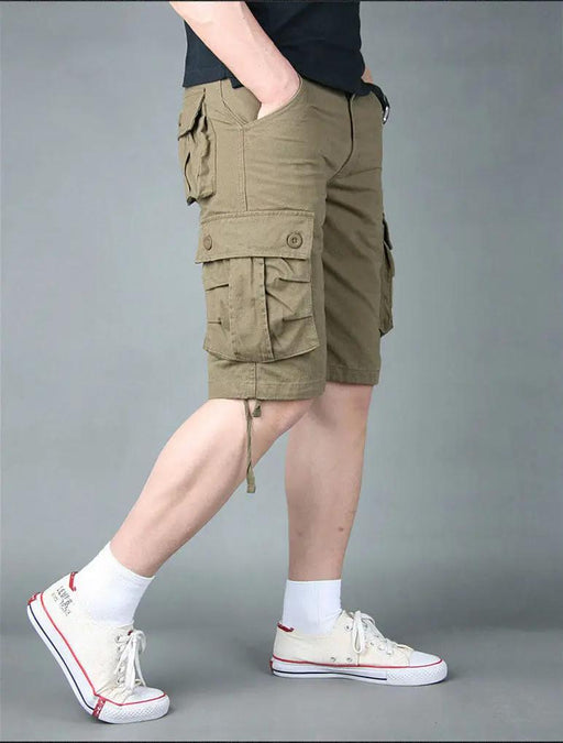 Cargo Short 1/2 Pants Outdoor Solid Color Work Short Multi-pocket Hiking Camping by dealonline.co.nz