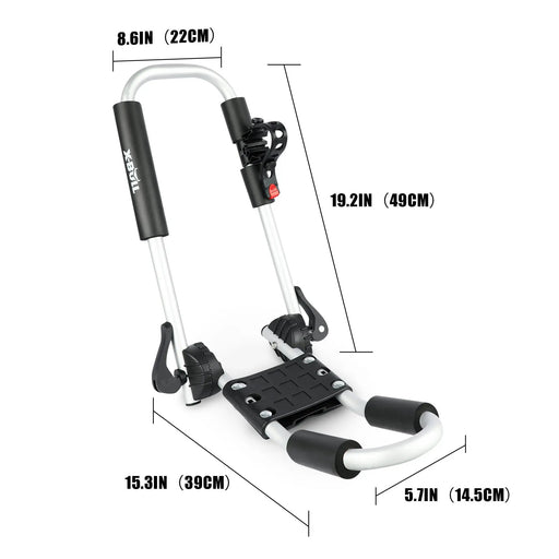 X-BULL Kayak Carrier Roof Rack Holder Folding Surfboard Watercraft Universal by salelink.co.nz